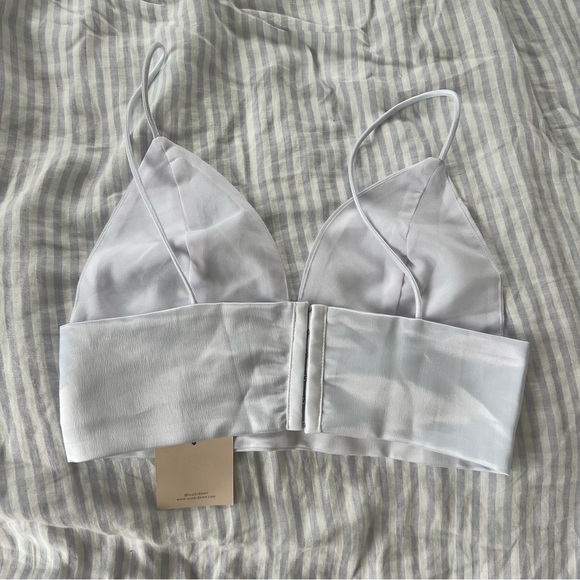 revolve superdown white silk crop tank - Picture 2 of 3